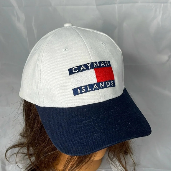 CAYMAN ISLANDS NWT Mens Embroidered 6 Panel Cap Hat Cotton Adjustable OS - Picture 7 of 7